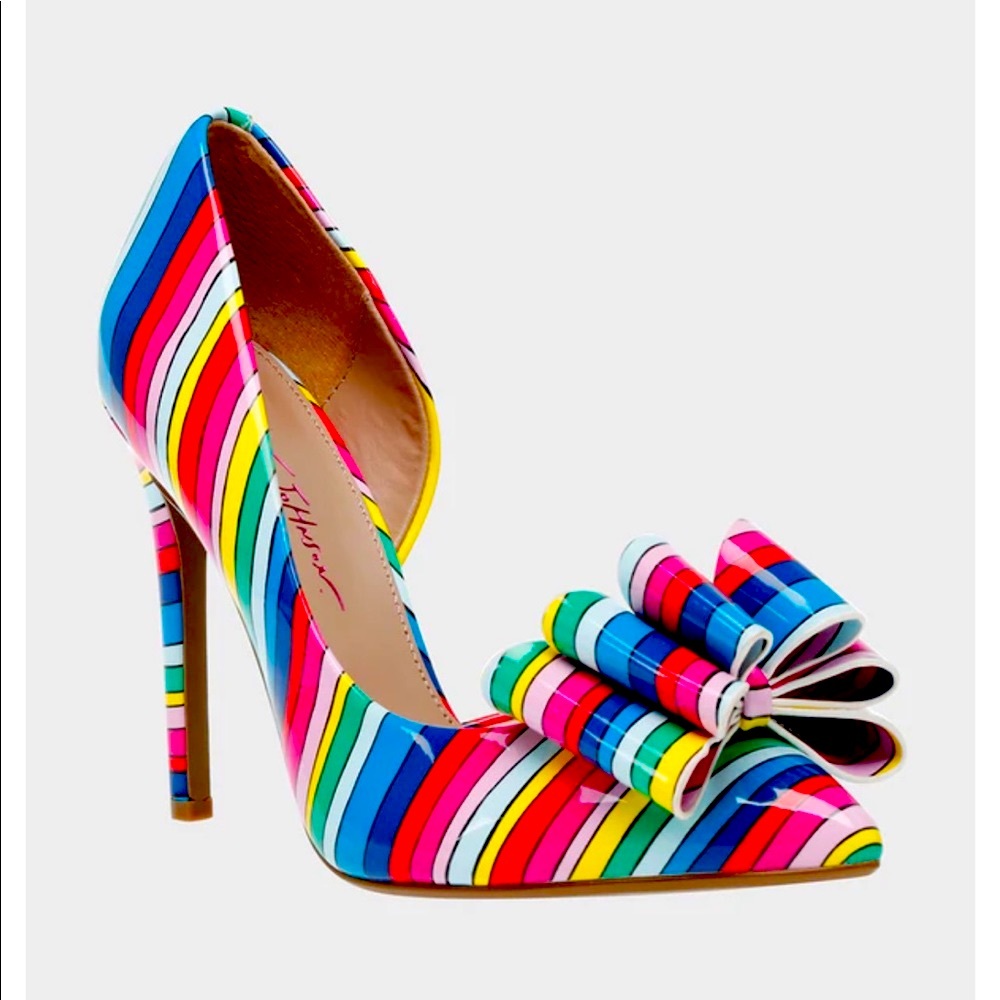 Betsey Johnson PRINCE-P BRIGHT MULTI PUMPS - Picture 3 of 15